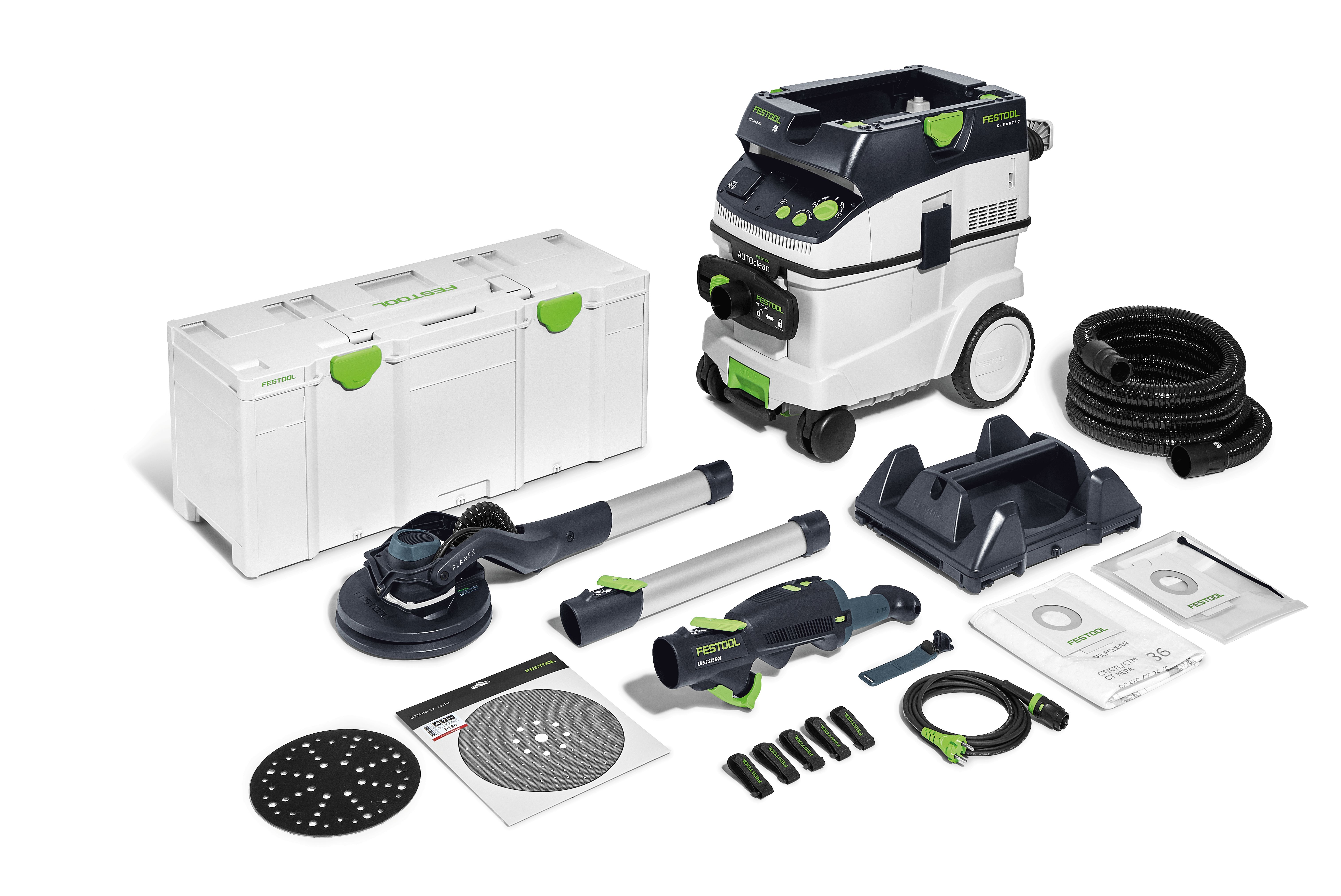 Festool Langhalsschleifer LHS 2 225/CTL 36-Set PLA