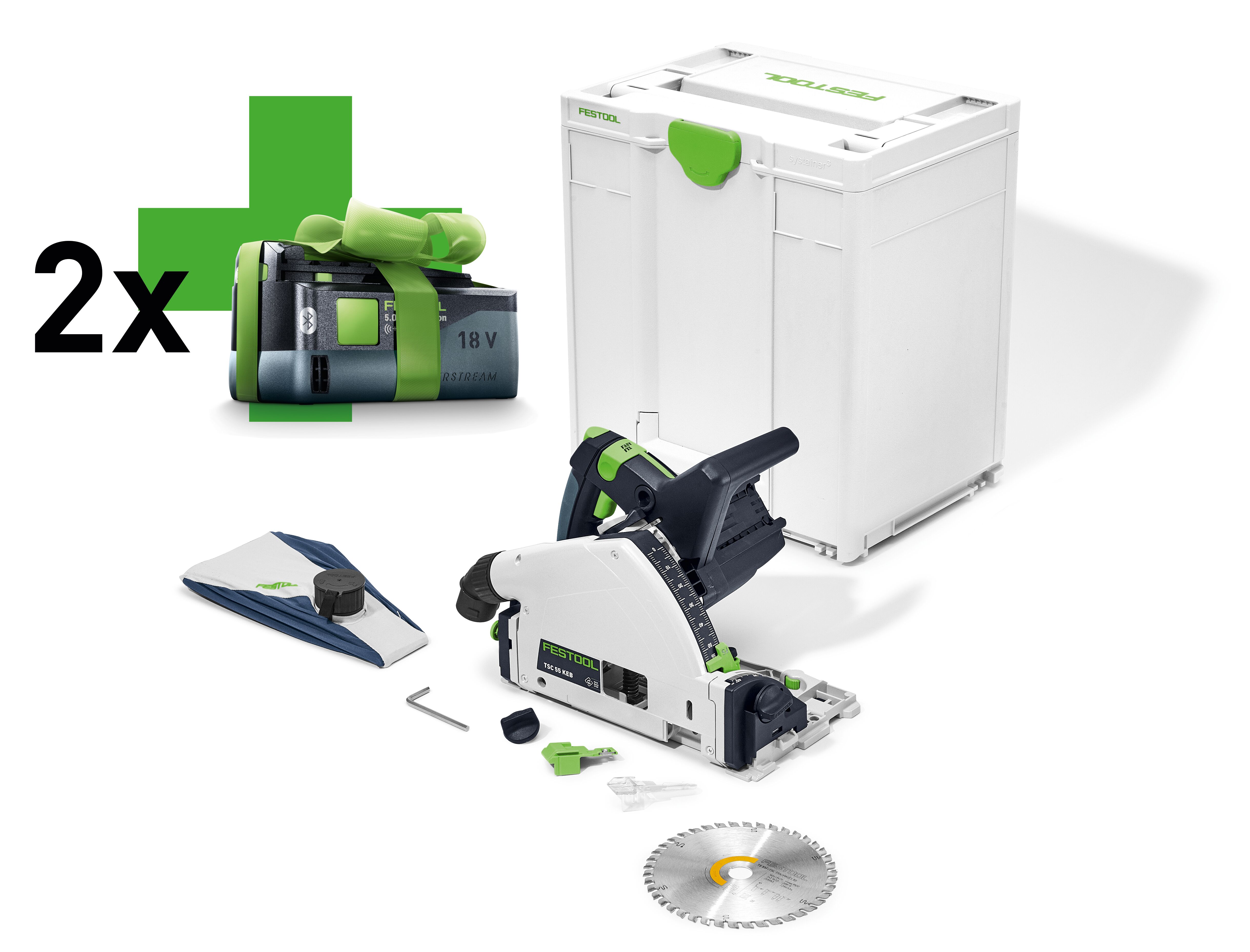 Festool Akku-Tauchsäge TSC 55 KEB-Basic-5,2